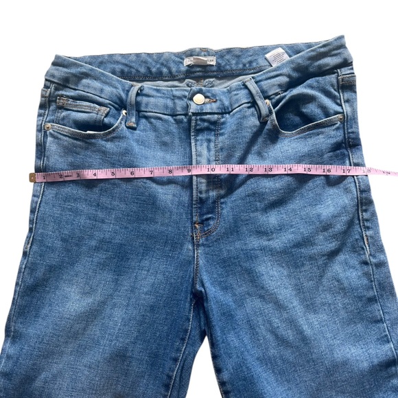 Good American Good Legs Straight High Rise Jeans in Indigo205 GLSNF740OP Size 31 - Picture 8 of 9